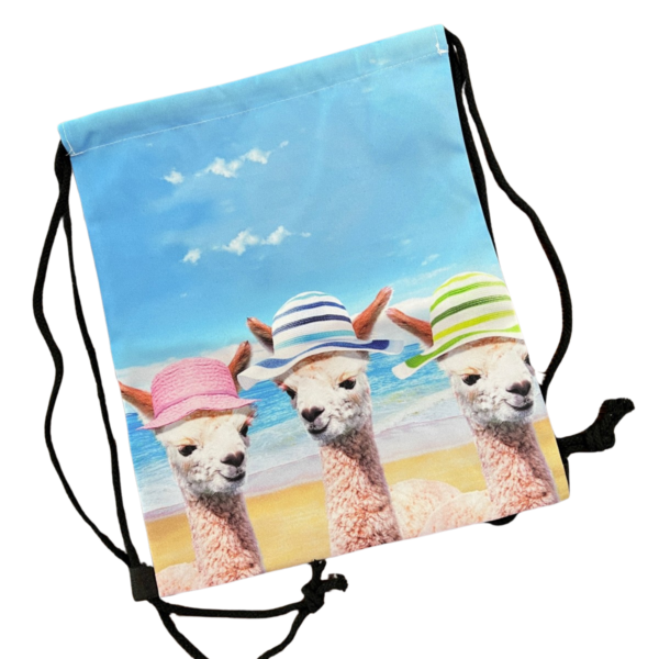 Alpaca Drawstring Bag – Beach Theme