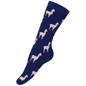 Alpaquita Unisex Alpaca Sock in Navy and Beige