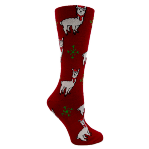 Christmas Alpaca Socks in Red