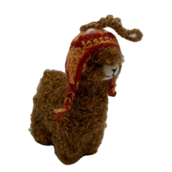 Handmade Alpaca Ornament in Fawn