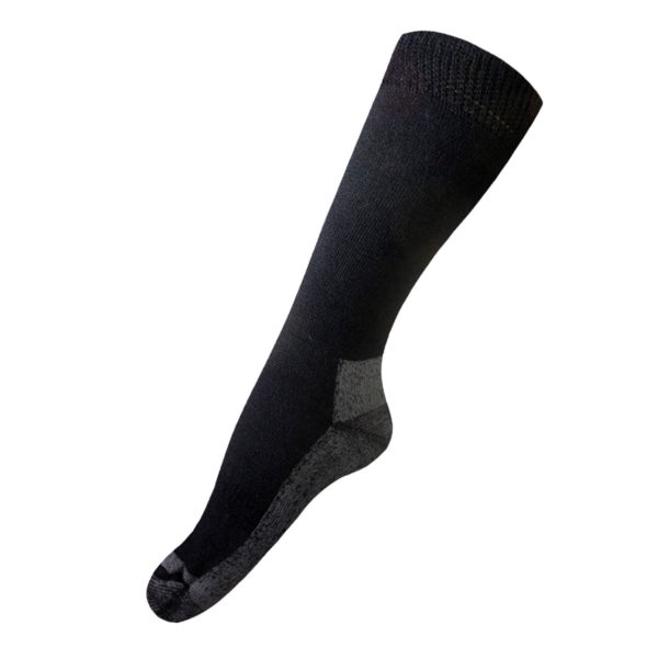 Black Alpaca Hiking Socks for Big & Tall