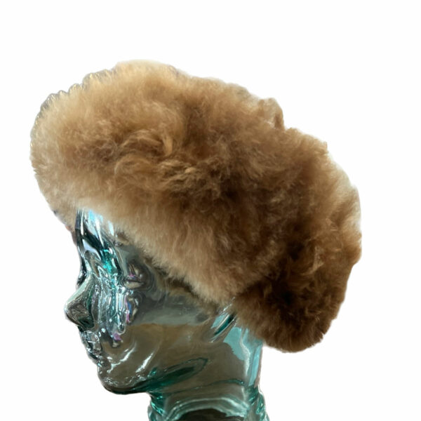 Fur Alpaca Headband in Dark Fawn