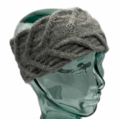 Olivia Light Grey Alpaca Headband