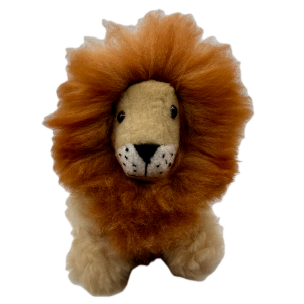 Stuffed Lion Made From Baby Alpaca