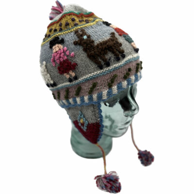 Pueblo Hand Knit Alpaca Hat in Peruvian Designs