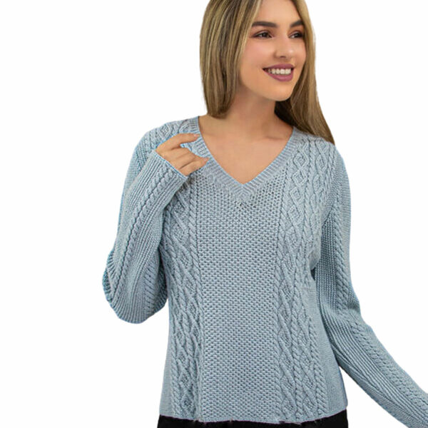 Beverly Baby Blue Alpaca Sweater