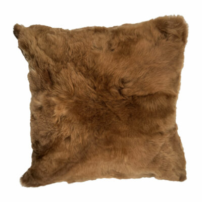 Brown/Fawn Baby Alpaca Fur Pillow