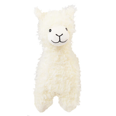 Mini Alpaca Llama Standing Soft Toy, Fleece Fur Fluffy Handmade Gift