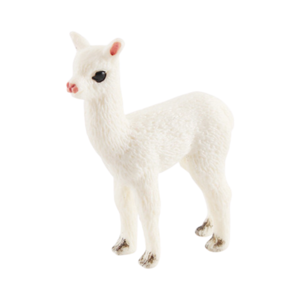 White Alpaca Cria Figurine