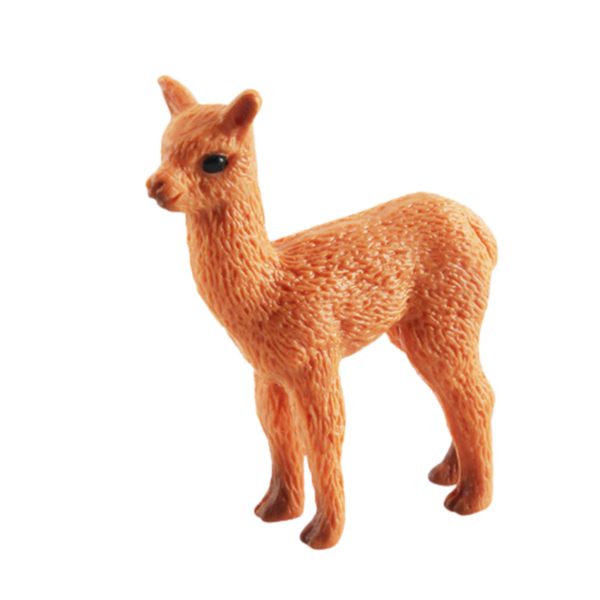 Fawn Alpaca Cria Figurine