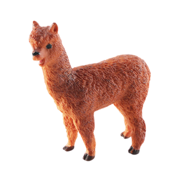 Adult Fawn Alpaca Figurine