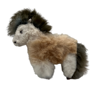 Baby Alpaca Stuffed Horse in Mixed Colors