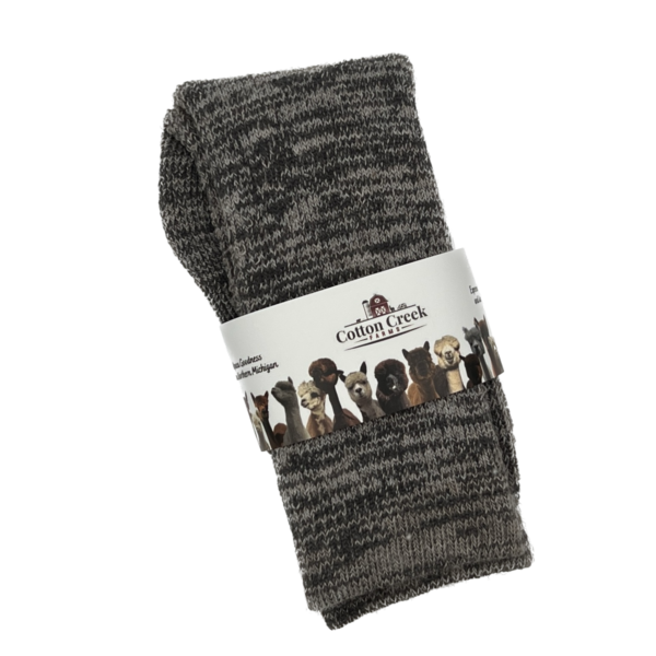 Michigander Sock in Dark Grey Wrapped