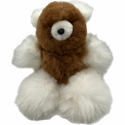 20" Mixed Color Alpaca Fur Teddy Bear