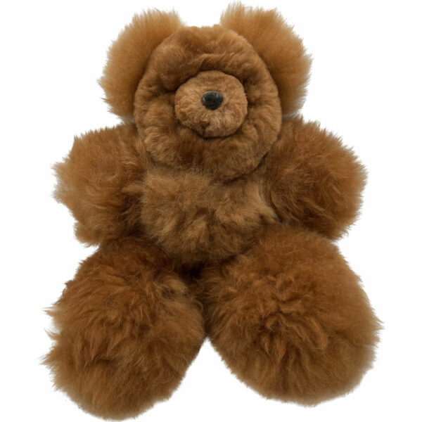18" Medium Fawn Teddy Bear Made from Baby Alpaca