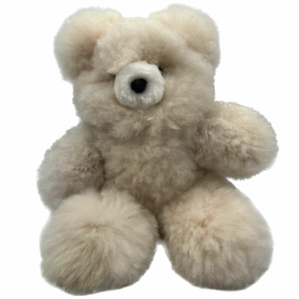 18" Beige Teddy Bear Made from Baby Alpaca