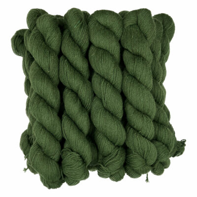 Green Alpaca Yarn in 3-Ply DK