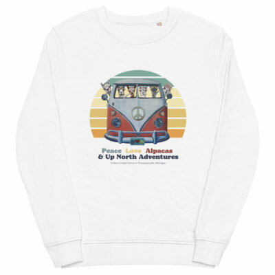 Peace Love Alpacas & Up North Adventures Sweatshirt