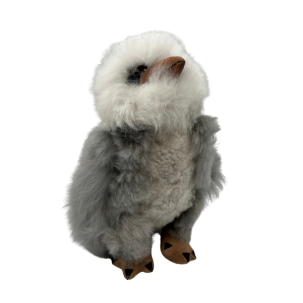 Baby Alpaca Eagle in Grey and White