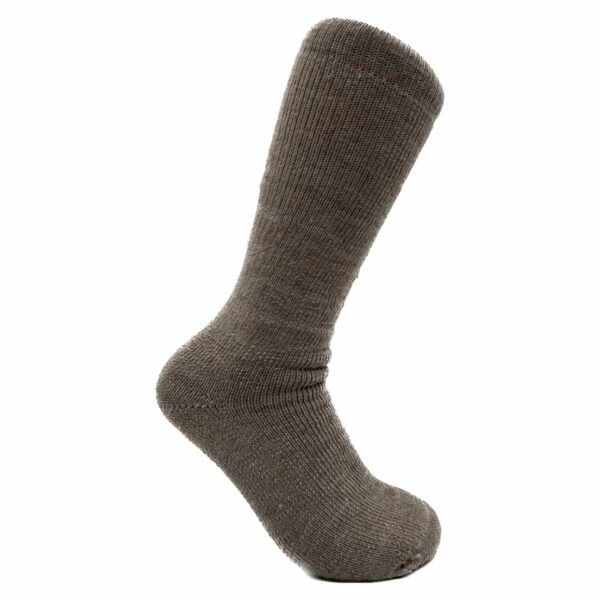 Brush Alpaca Sock on Male Form