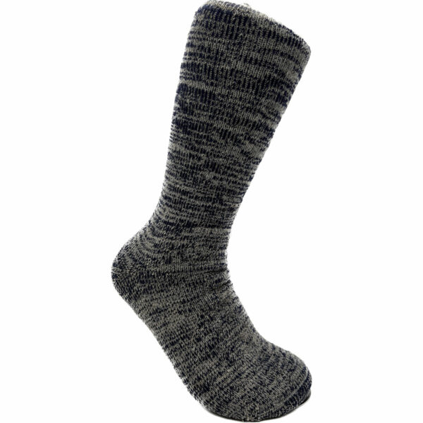 Navy Alpaca Sock on Male Form