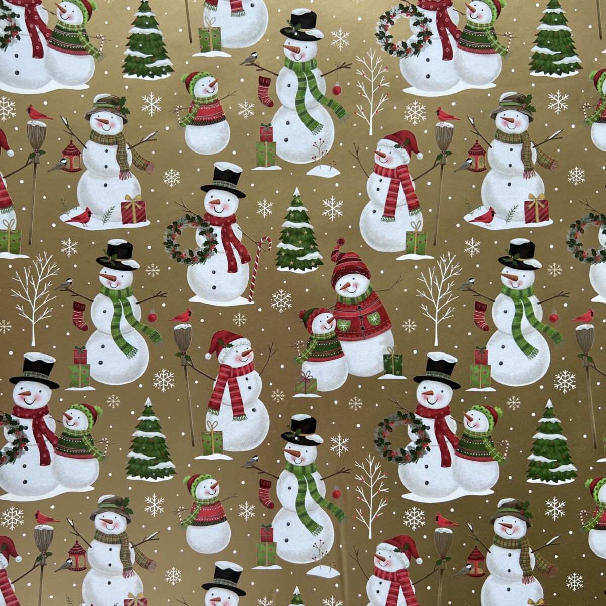 Snowman Holiday Wrapping Paper