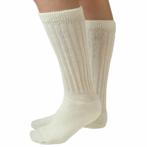 Relaxed Alpaca Socks in Ivory