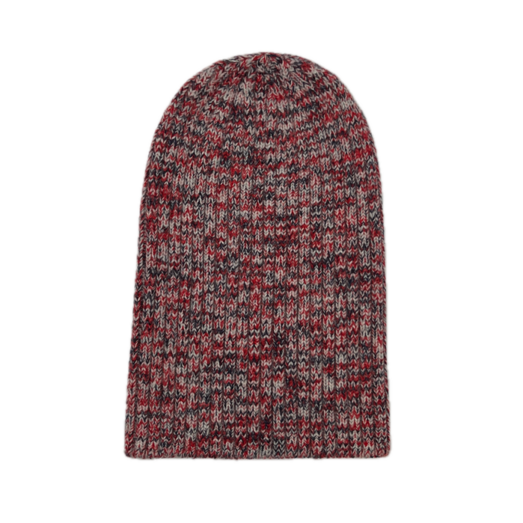 Heavyweight Merino/Alpaca Hat in Red Confetti display picture 2