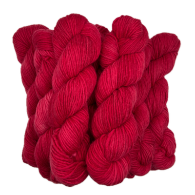 Hand-Dyed Alpaca/Merino Bulky Yarn in Red