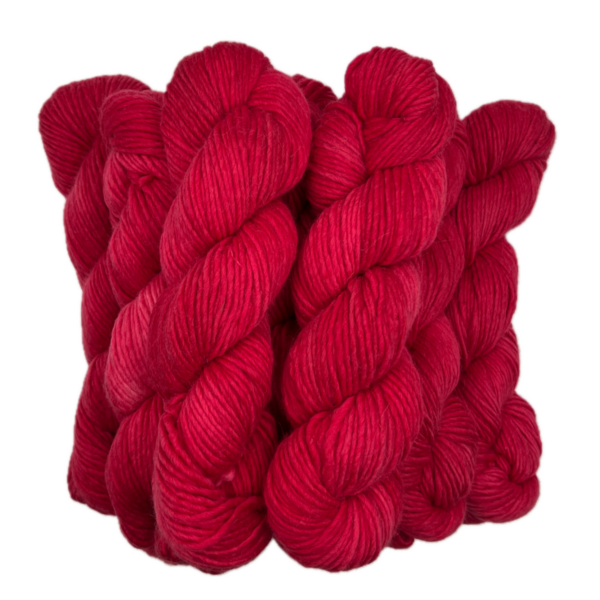 Hand-Dyed Alpaca/Merino Bulky Yarn in Red