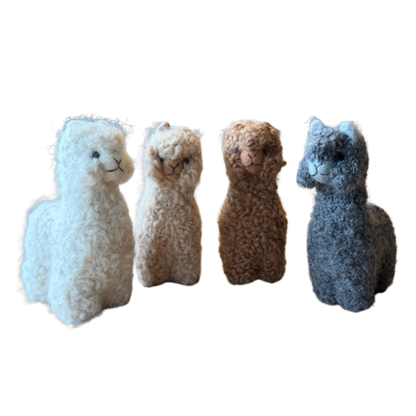 Needle Felted Alpaca Ornaments