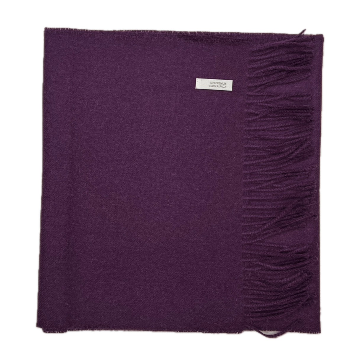 100% Royal Alpaca Scarf in Purple