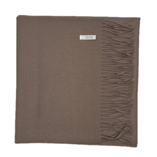 100% Royal Alpaca Scarf in Taupe