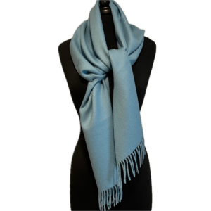 Baby Alpaca Scarf in Light Blue