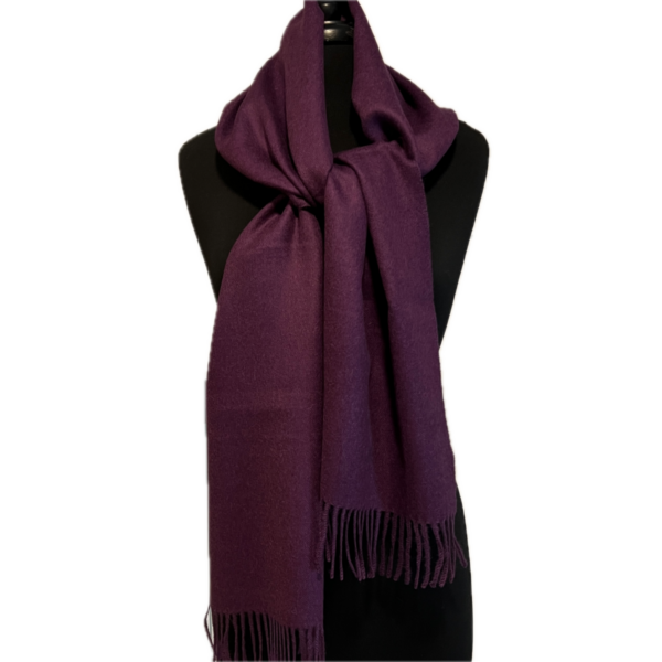 Royal Alpaca Scarf in Purple