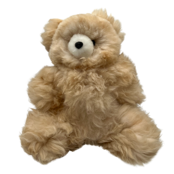 Alpaca Fur Teddy Bear in Beige