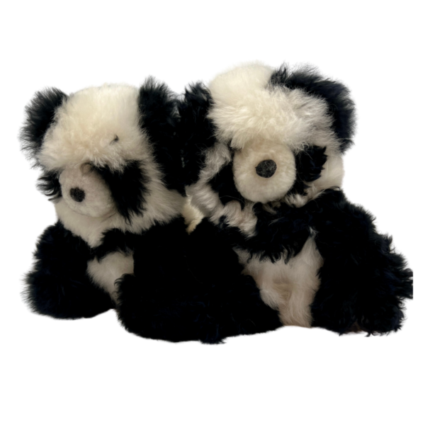 Sittin Stuffed Pandas in Alpaca Fur