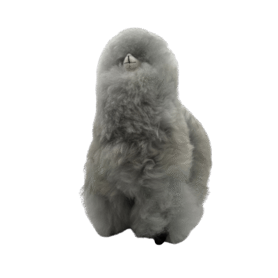 12" Stuffed Alpaca in Grey
