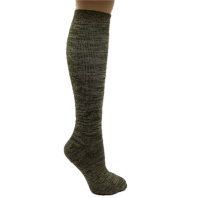 Alpaca Hunting Sock in Green - Knee High