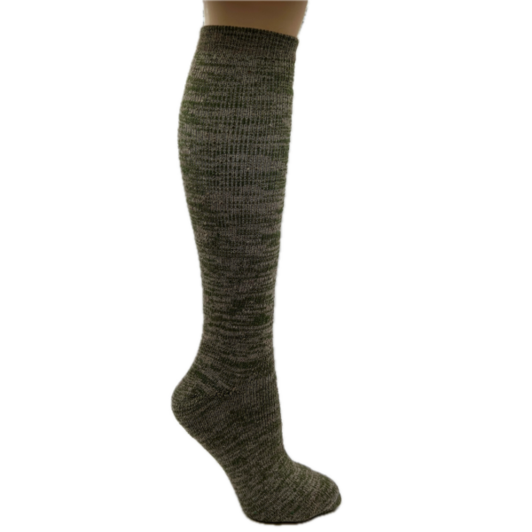 Alpaca Hunting Sock in Green - Knee High