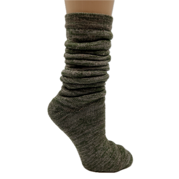 Alpaca Hunting Sock in Green - Slouch