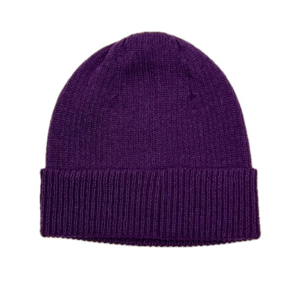 Alpaca Beanie in Purple