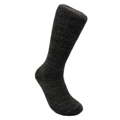 Grey Alpaca Hiking Sock on Male Form