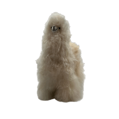 Stuffed Alpaca in Beige