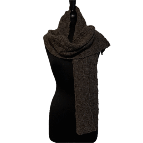 Jalapena Rose Grey Alpaca Scarf