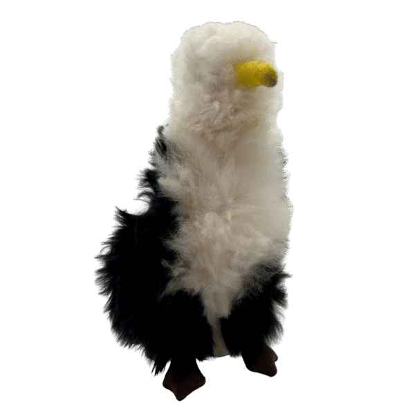 Stuffed Eagle Made With Baby Alpaca Fur