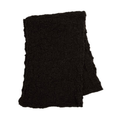 Vicki Baby Alpaca Scarf in Dark Silver Grey
