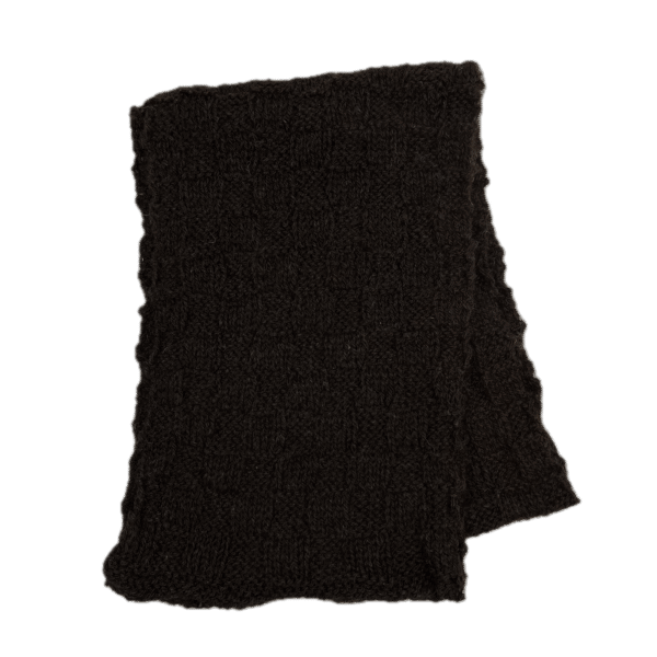 Vicki Baby Alpaca Scarf in Dark Silver Grey