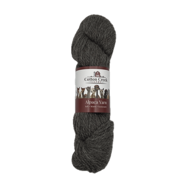 Alpaca Yarn Worsted Medium Silver Grey - Labeled