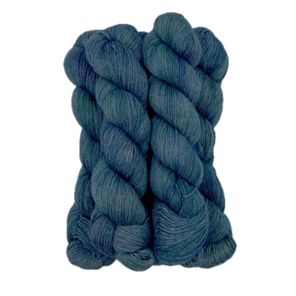 Baby Alpaca DK Yarn in Hand-dyed Blue - Multiple Skeins